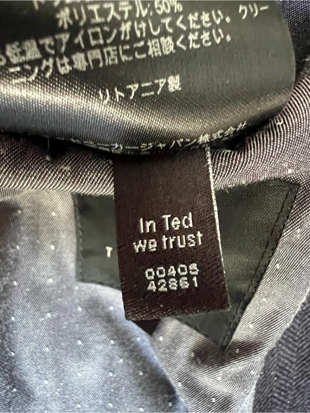 Ted Baker Gray Sport Coat with Brown Shoulder Accents and Pink Lining